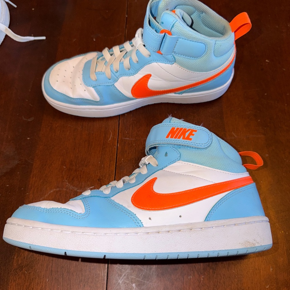 Nike Kids Sneakers - Light Blue and Orange